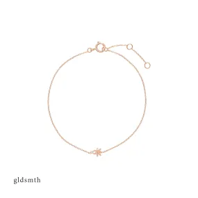 14k Rose Gold Daisy Bracelet