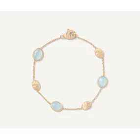 18K Siviglia Gold Bracelet w/Aquamarine - BB1874 AQ01 Y