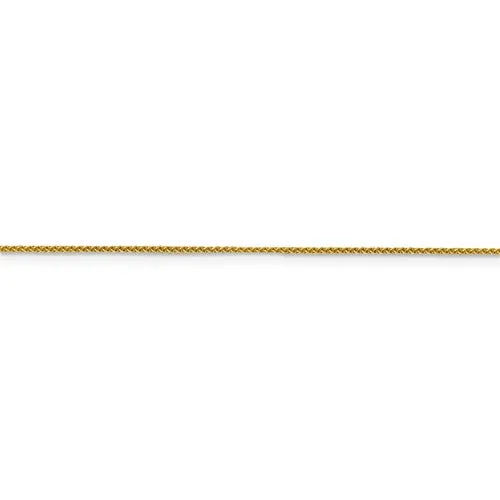 18K Solid Gold 1.00mm Diamond Cut Spiga Chain #18LP13