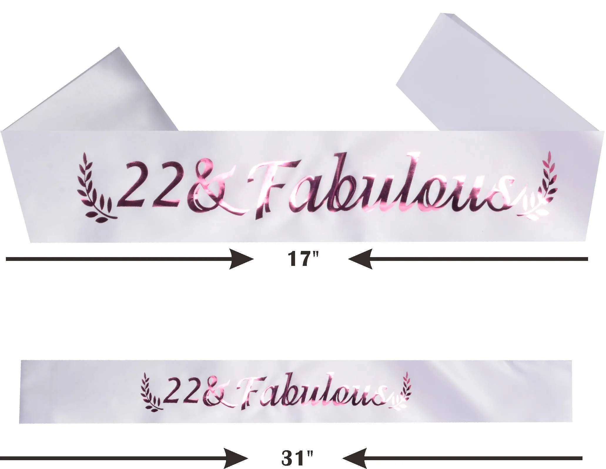 22nd Birthday Gifts for Girls, 22nd Birthday Tiara and Sash, 22 Fabulous Sash and Crystal