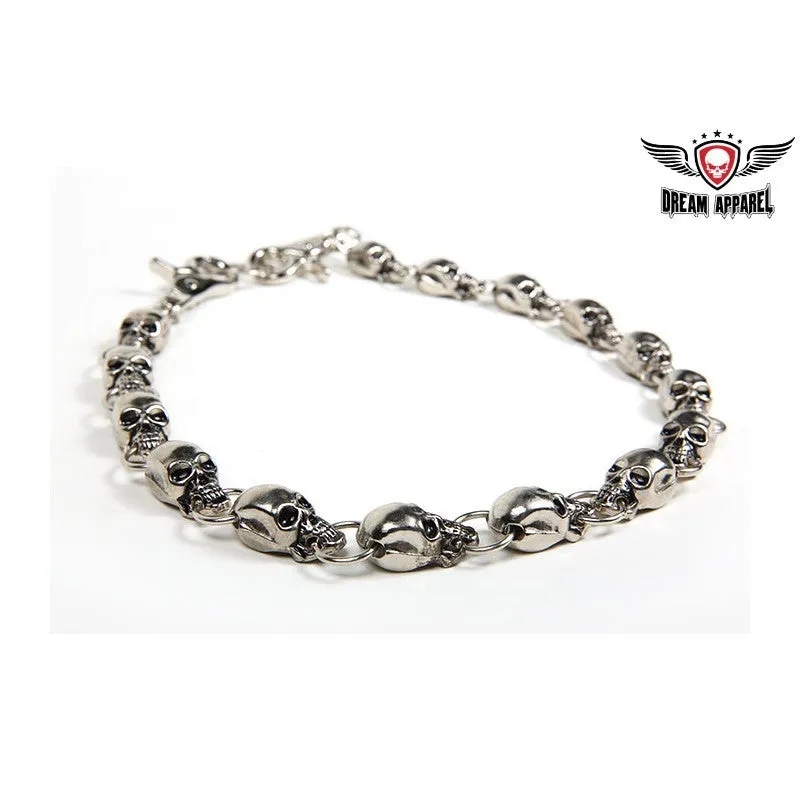 25" inch long Gun Metal infused Biker Chain