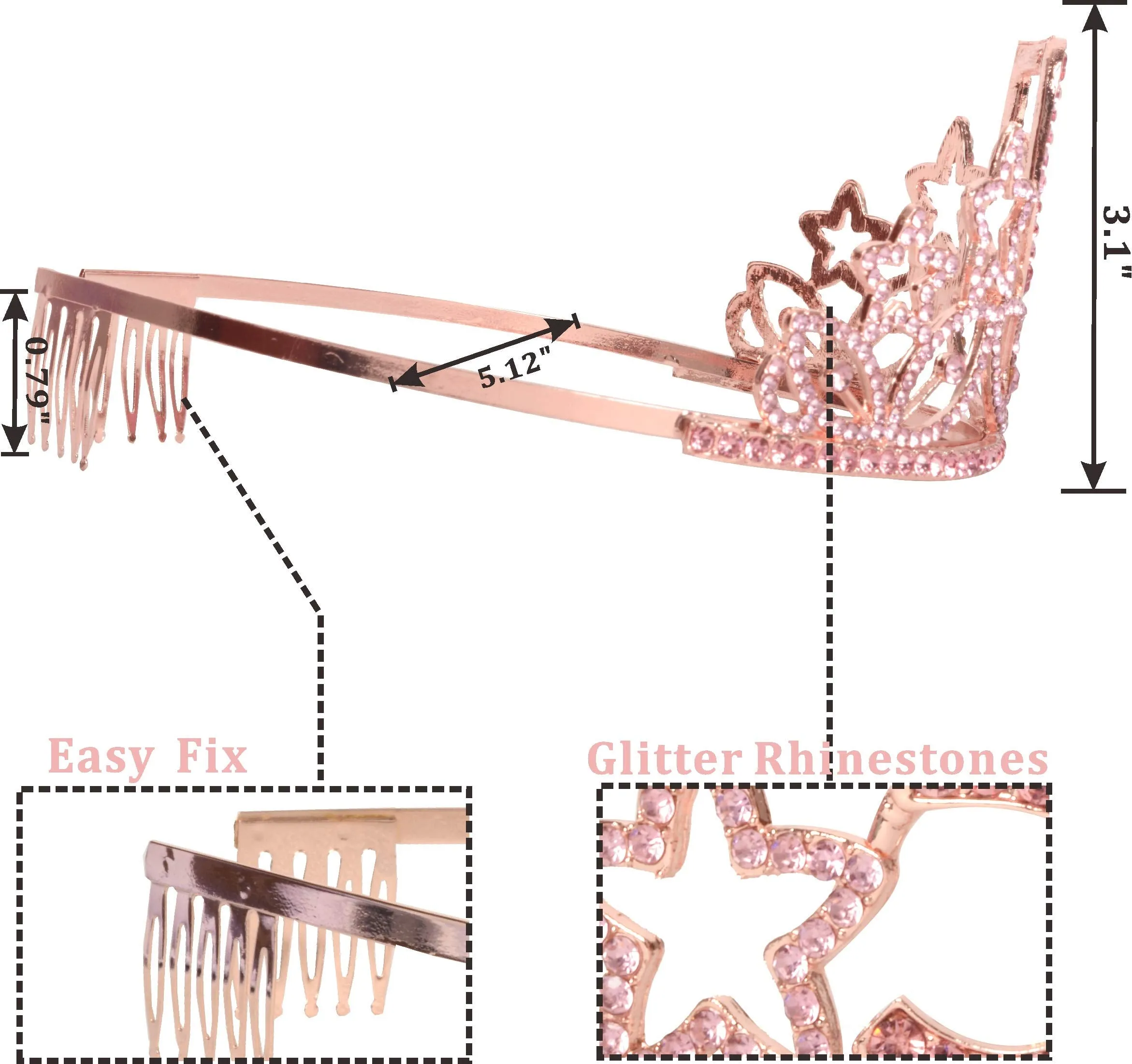 39th Birthday Gifts for Women, 39th Birthday Tiara and Sash Pink, HAPPY 39th Birthday