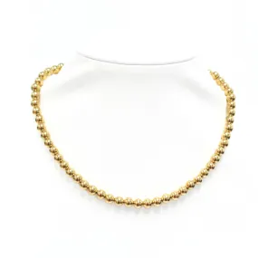 6MM 14K Gold-Filled Ball Beaded Choker/Necklace