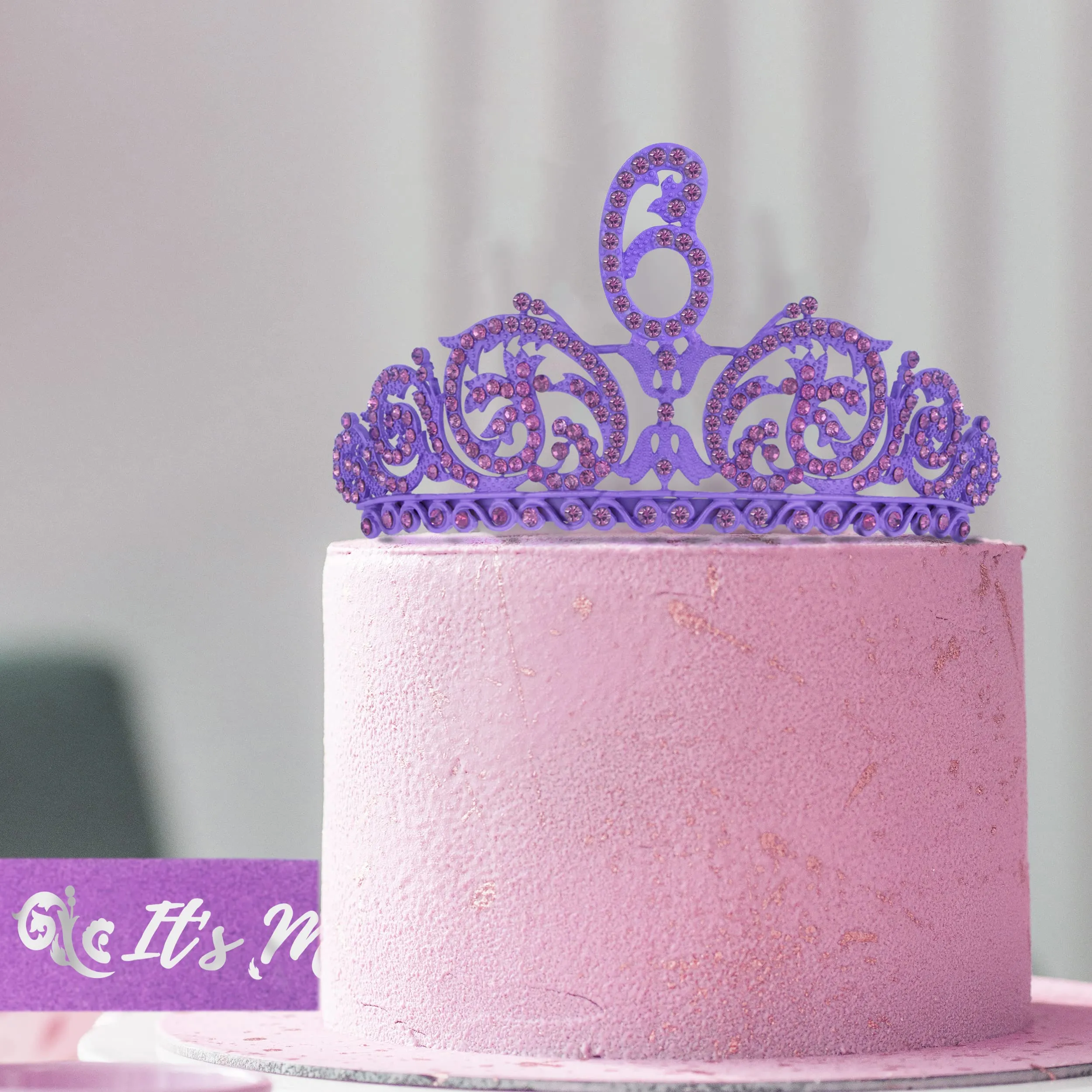 6th Birthday Sash And Tiara For Girls - Fabulous Glitter Sash   Forest