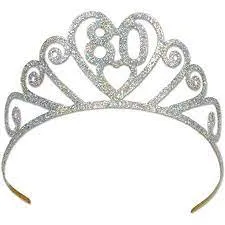 80 GLITTERED TIARA