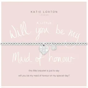 A Little Will You Be My Maid Of Honor Bangle Bracelet