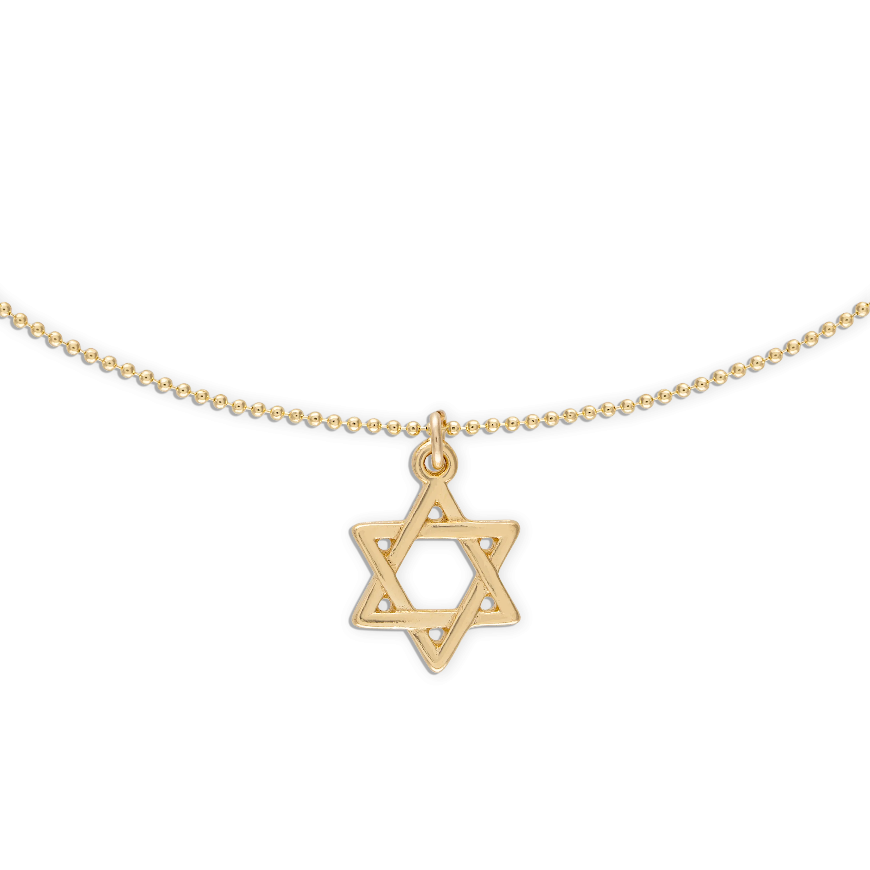 Alexa Leigh - Star of David Necklace in Gold 18"