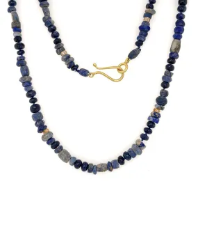 Ancient Bactrian Lapis Lazuli Beaded Necklace