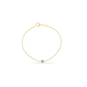 Aquamarine Ankle Bracelet