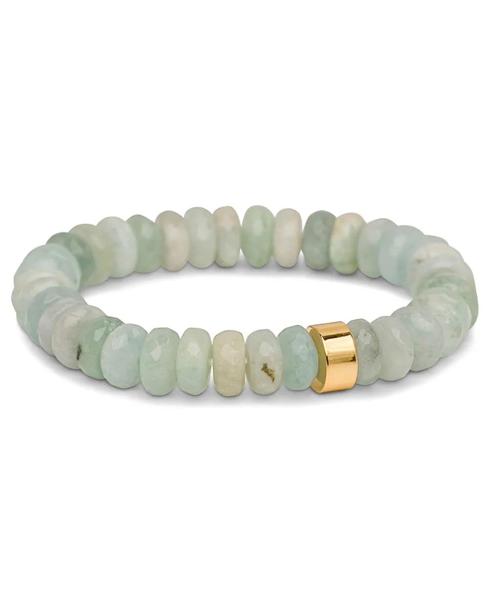 Aquamarine Beaded Stretch Bracelet