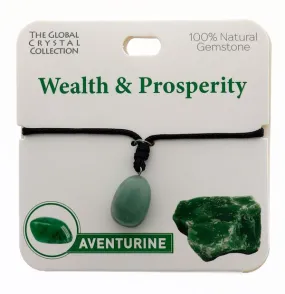 Aventurine Natural Gem Necklace - 'Wealth & Prosperity'