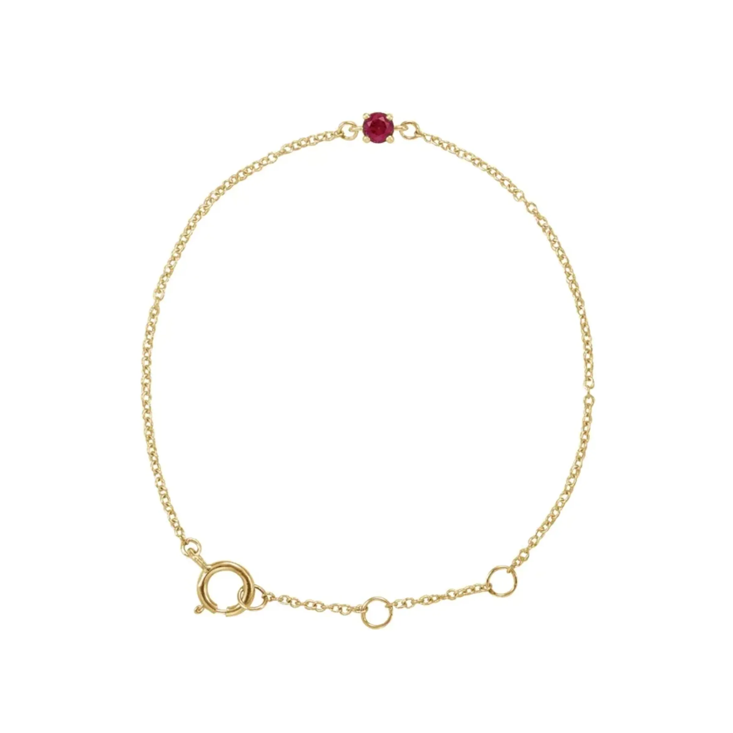 Baby Birthstone Bracelet 14kt Gold