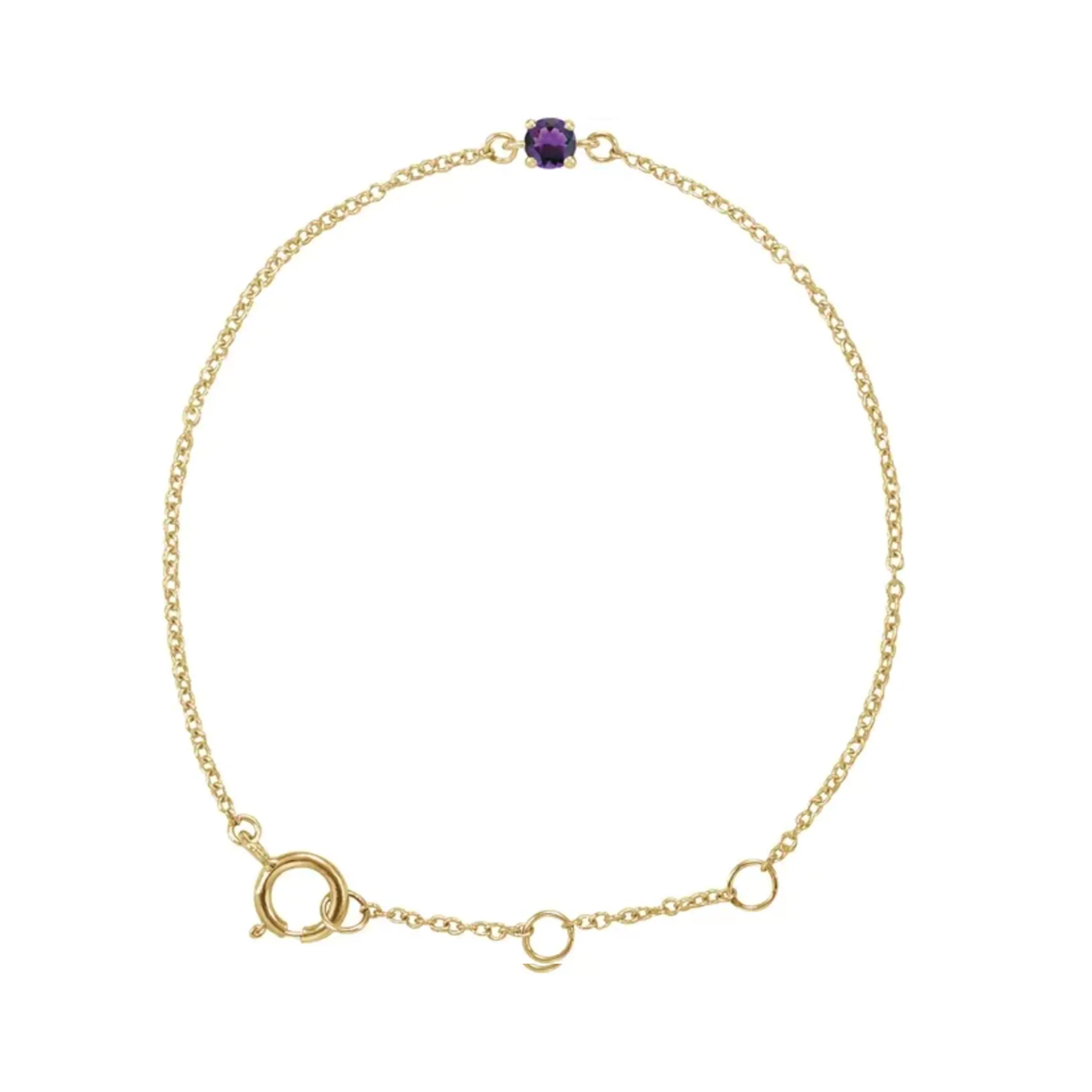 Baby Birthstone Bracelet 14kt Gold