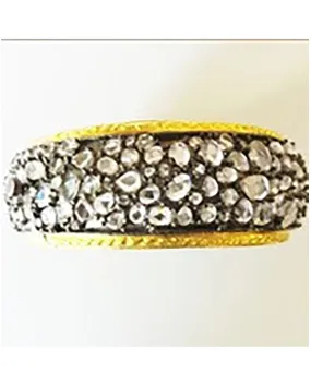 Bangle Encrusted with Flat Crystals