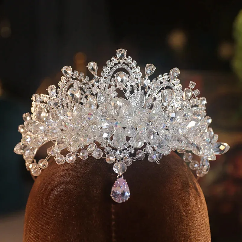 Baroque Luxury Crystal Bridal Tiaras Crown Party Hair Accessory