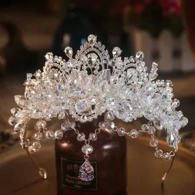 Baroque Luxury Crystal Bridal Tiaras Crown Party Hair Accessory