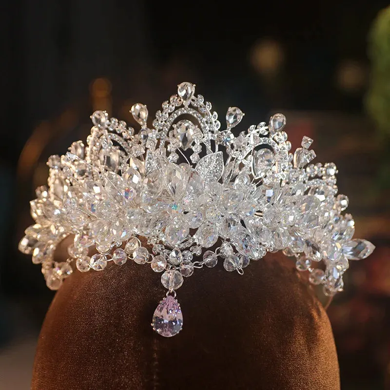 Baroque Luxury Crystal Bridal Tiaras Crown Party Hair Accessory