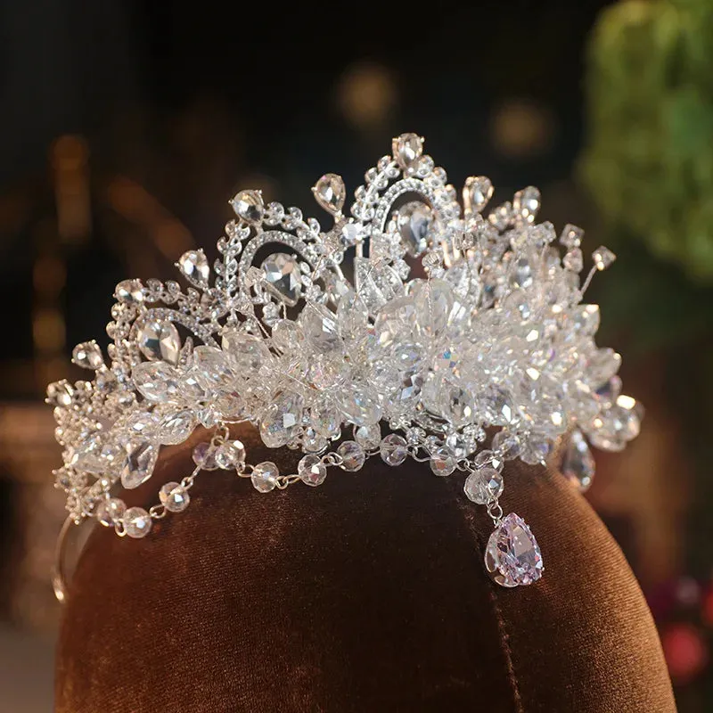 Baroque Luxury Crystal Bridal Tiaras Crown Party Hair Accessory