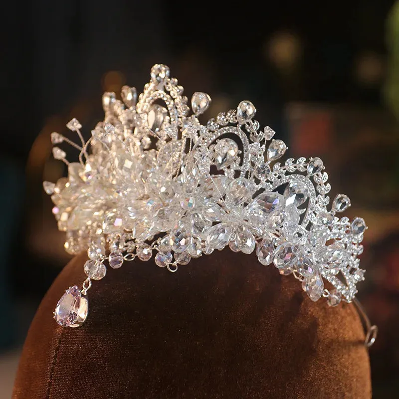 Baroque Luxury Crystal Bridal Tiaras Crown Party Hair Accessory