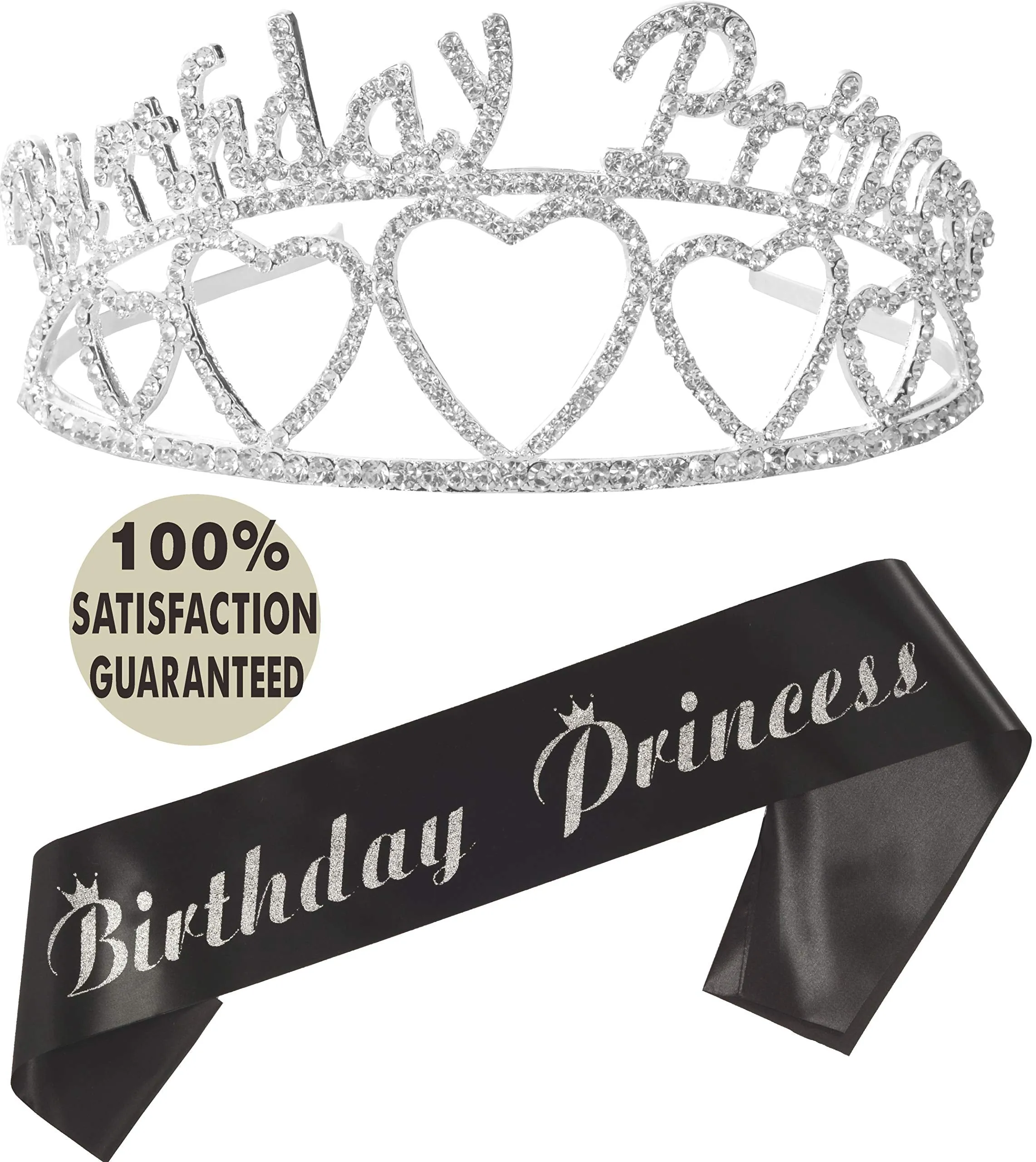 Birthday Princess Sash and Tiara, Birthday Girl Sash and Crown, Happy Birthday Party