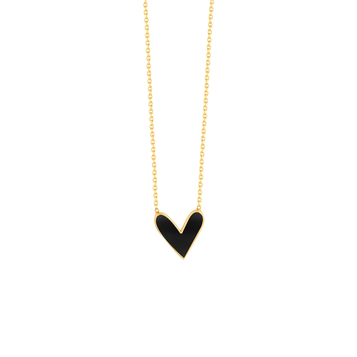 Black Heart Necklace