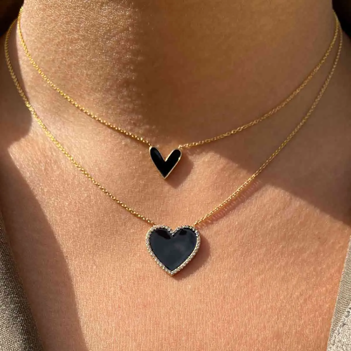 Black Heart Necklace