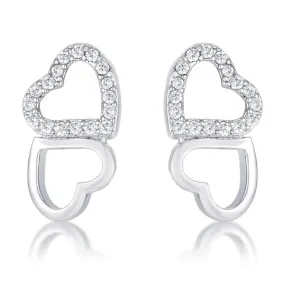 Blair Melded Hearts CZ Stud Earrings