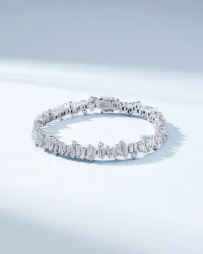 Bold Burst Diamond Tennis Bracelet