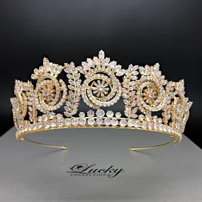 Bridal Crown, Quinceanera Tiara, Corona para Boda, Quince Crown, Prom Tiara