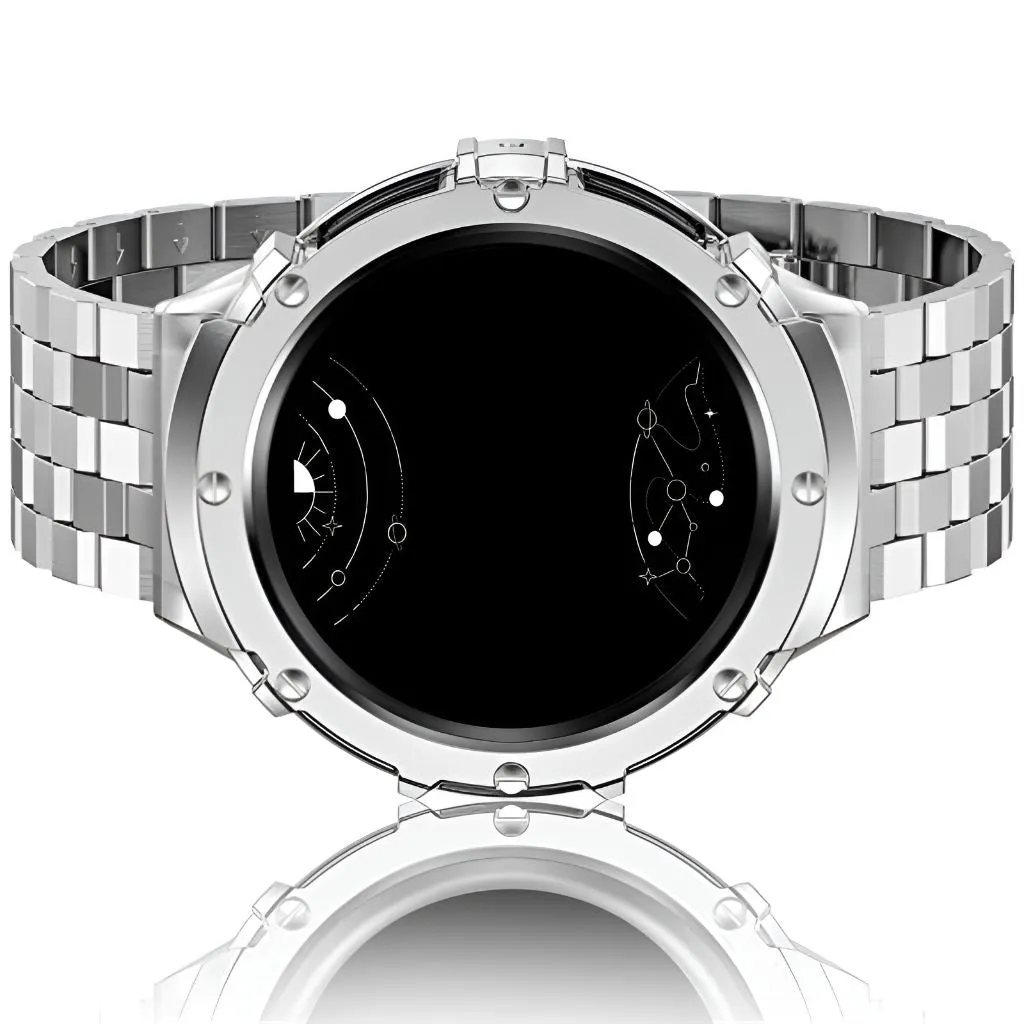 Carui Stainless Steel Band With Case for Galaxy Watch 5 Pro