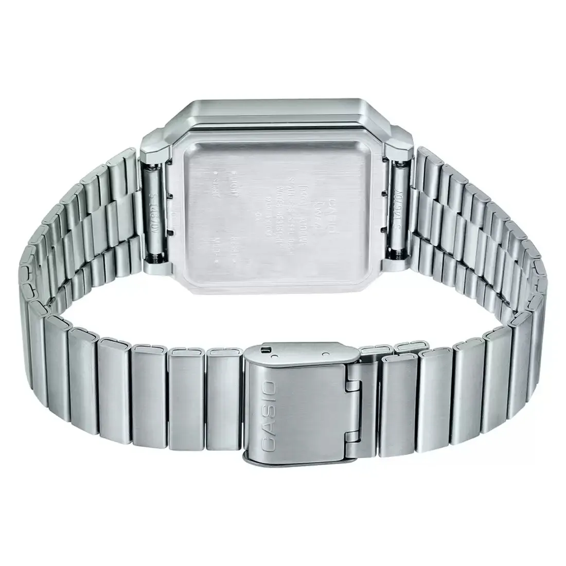 Casio "Illuminator" Vintage Digital Silver Chain Men's Watch | A100WE-1ADF