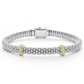 Caviar Lux Double X Caviar Diamond Bracelet | 6mm