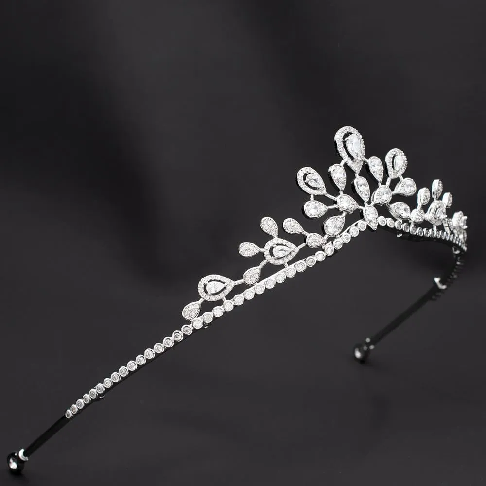 Classic Design Cubic Zirconia Wedding Bridal Tiara Crown CH10343