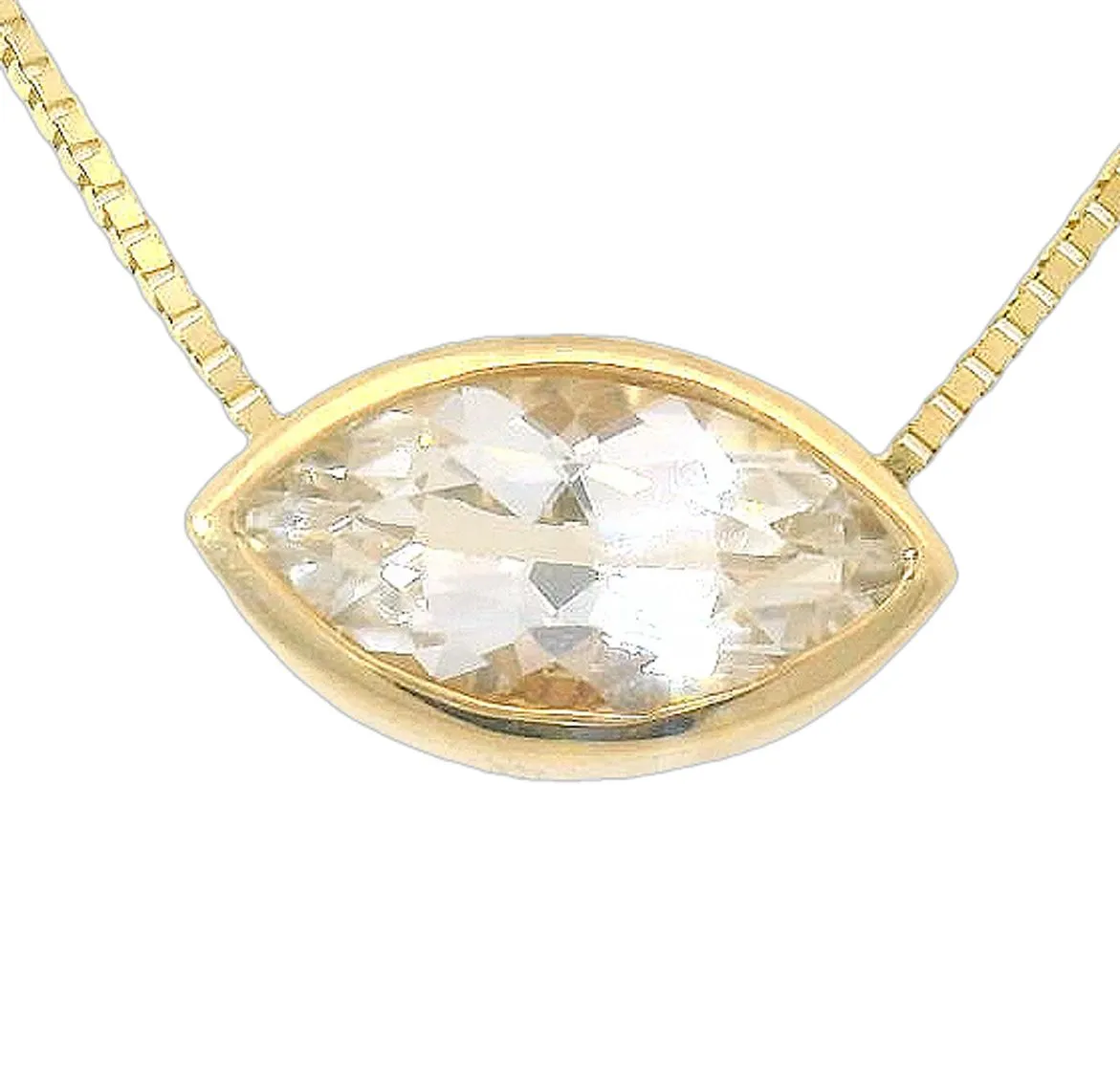 Colorado Topaz Marquise Neckalce