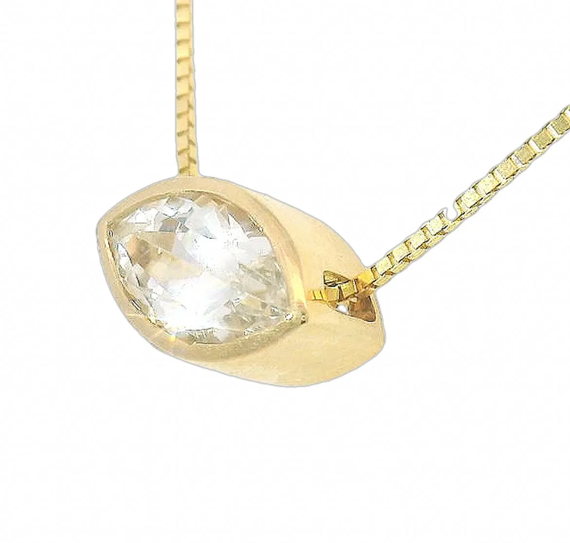 Colorado Topaz Marquise Neckalce