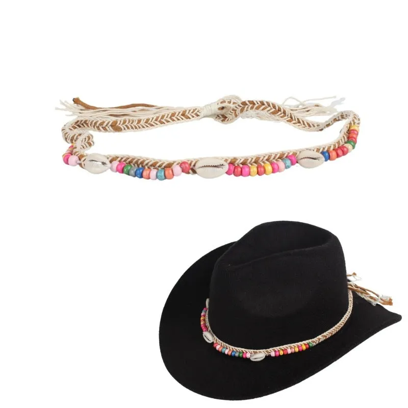 Colorful Beads Western Hat Bands