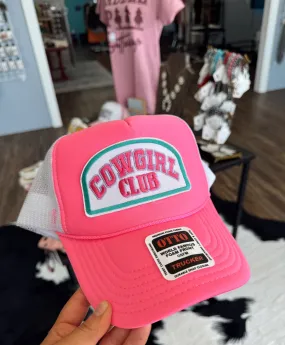 ‘Cowgirl Club’ Hot Pink Trucker Hat