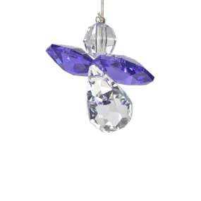 Crystal Fantasy Guardian Angel Suncatcher, Amethyst 22