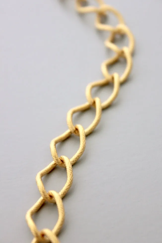 David Aubrey Gold Hoop Chain Necklace