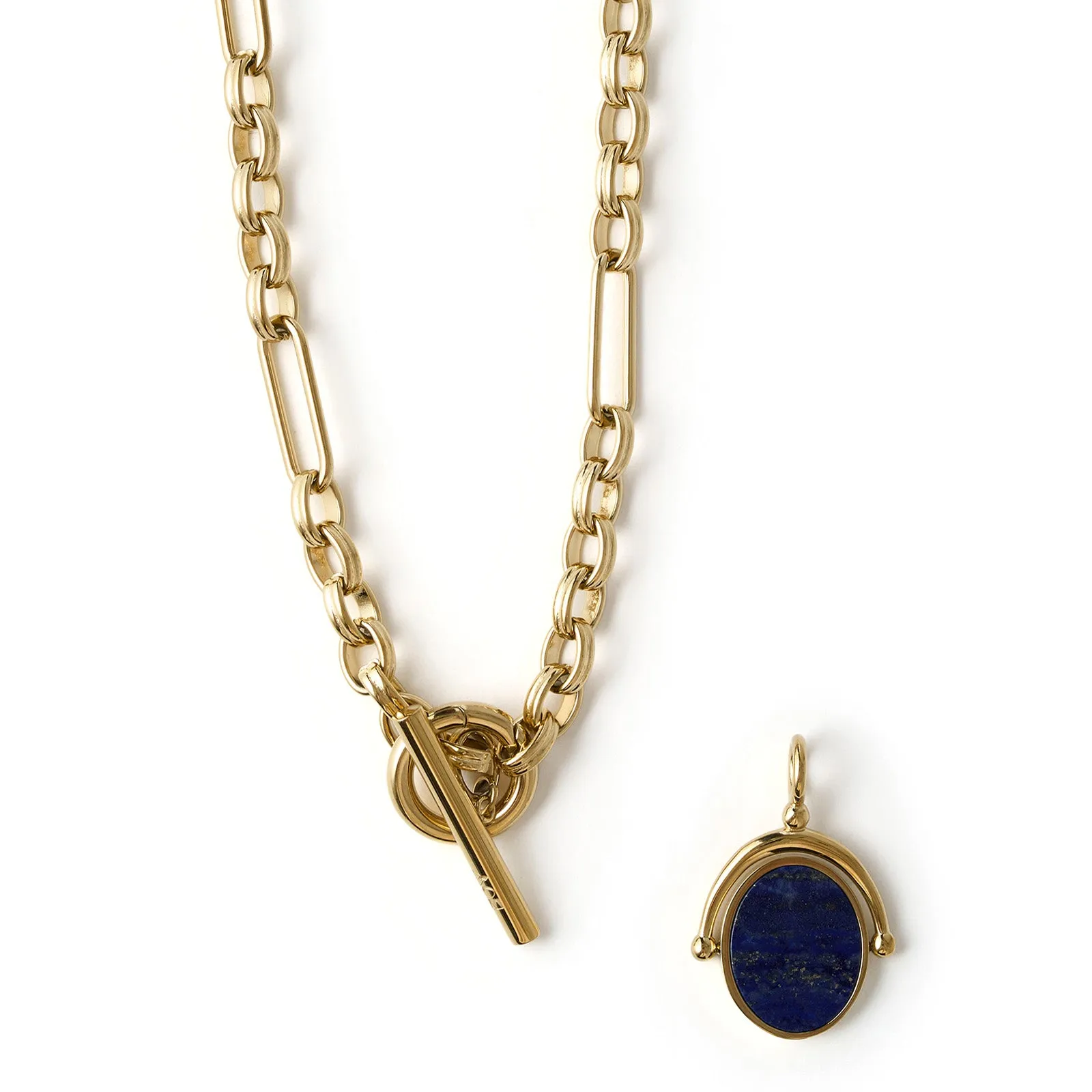 Delilah Spinner Necklace - Lapis Lazuli