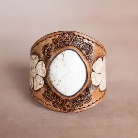 Desert Bloom Cuff with Wild Horse Magnesite