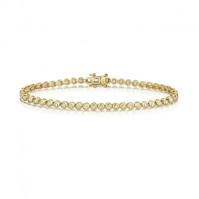 Diamond Jewellery 9ct Gold Diamond Bracelet BD042