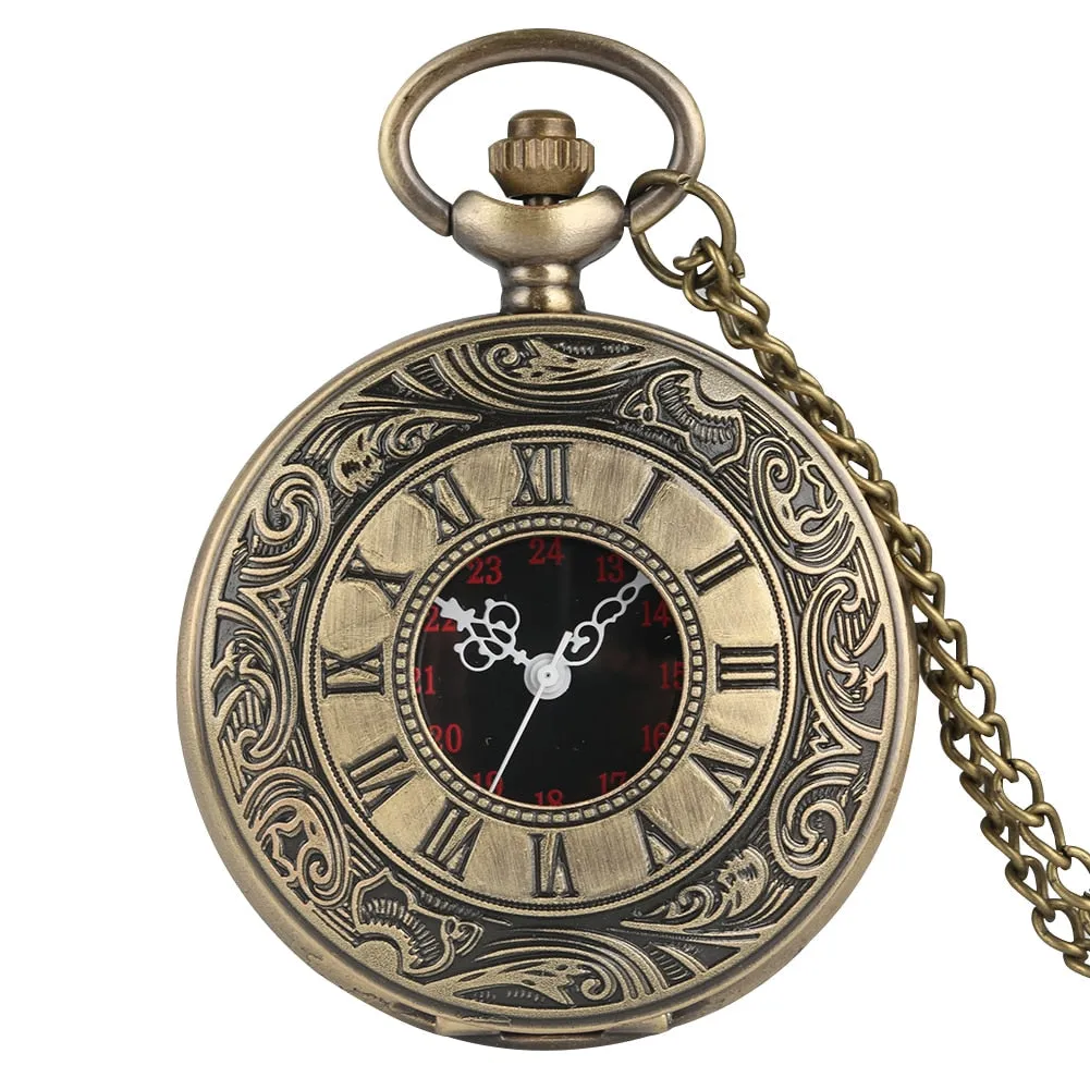 Digital Stainless Steel Pocket Watch Gift Set