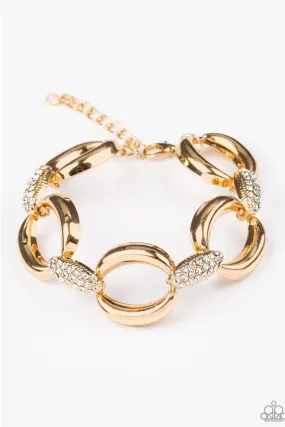 Don't Forget Whos Boss! Gold Bracelet - Paparazzi Accessories