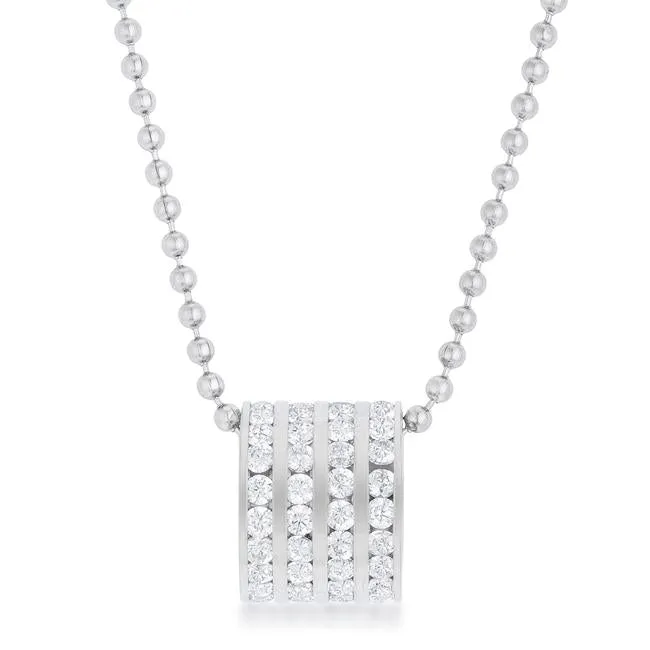 Dreya CZ Stainless Steel Pendant