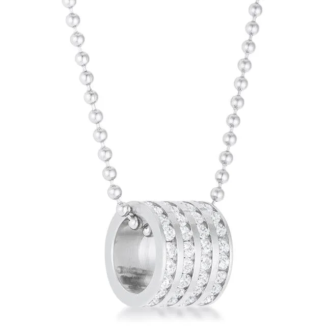 Dreya CZ Stainless Steel Pendant