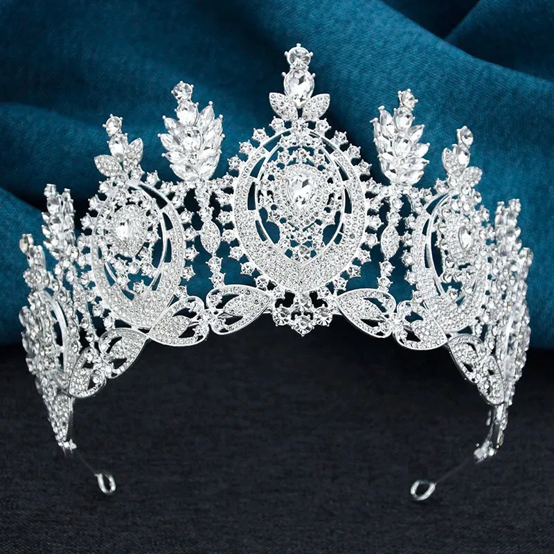 Enchanted Crystal Rhinestone Tiaras Headdress Crowns Hair Accessories