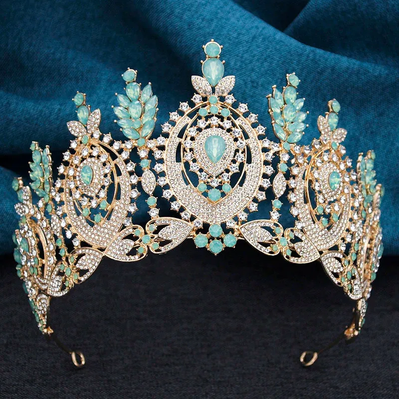 Enchanted Crystal Rhinestone Tiaras Headdress Crowns Hair Accessories