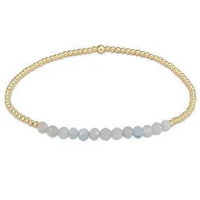 Enewton Gold Bliss 2mm Bead Bracelet in Aquamarine