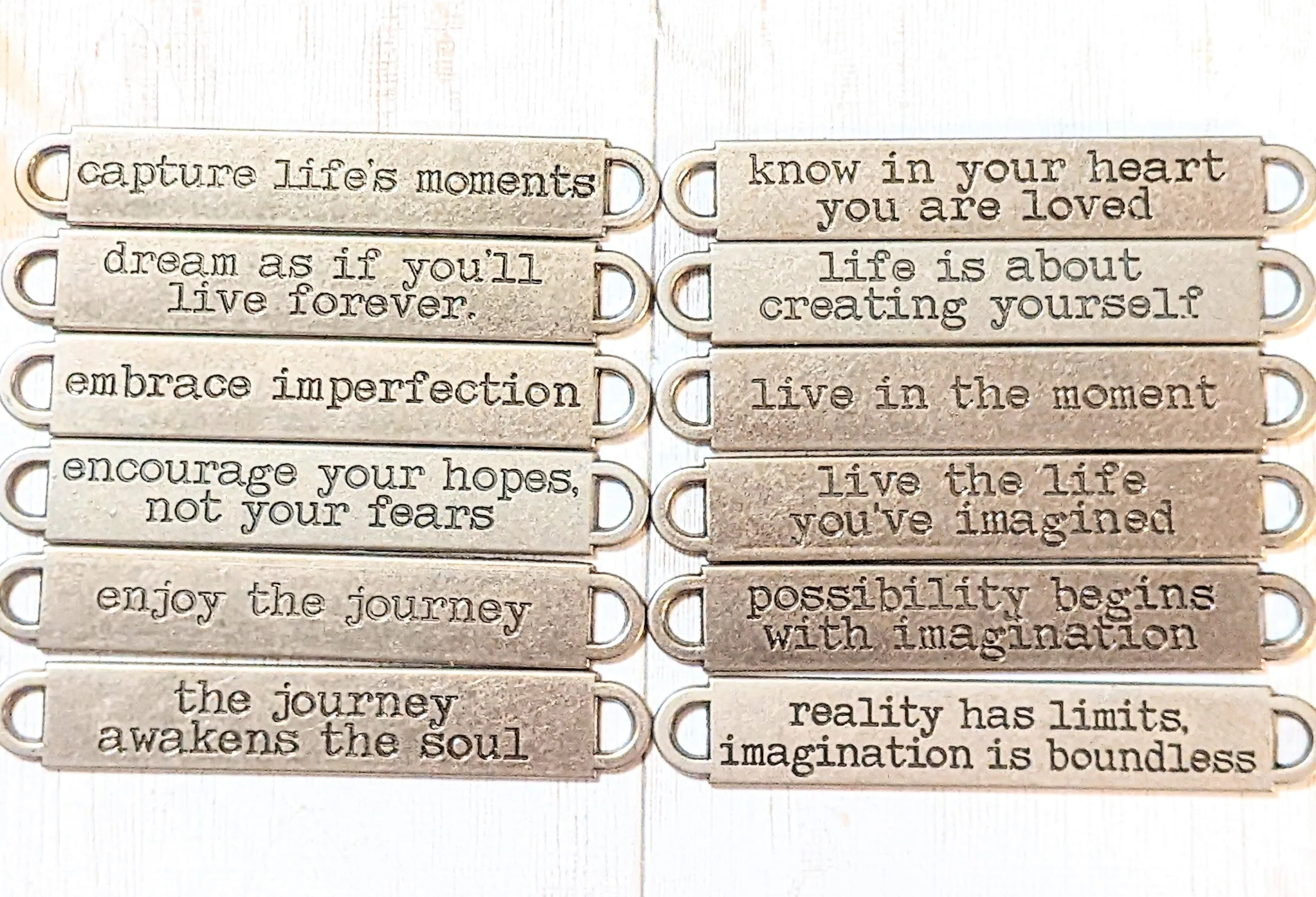 Enjoy the Journey, Inspirational Quote Twisted rope bolo Bracelet